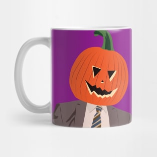 Dwight pumpkin head Mug